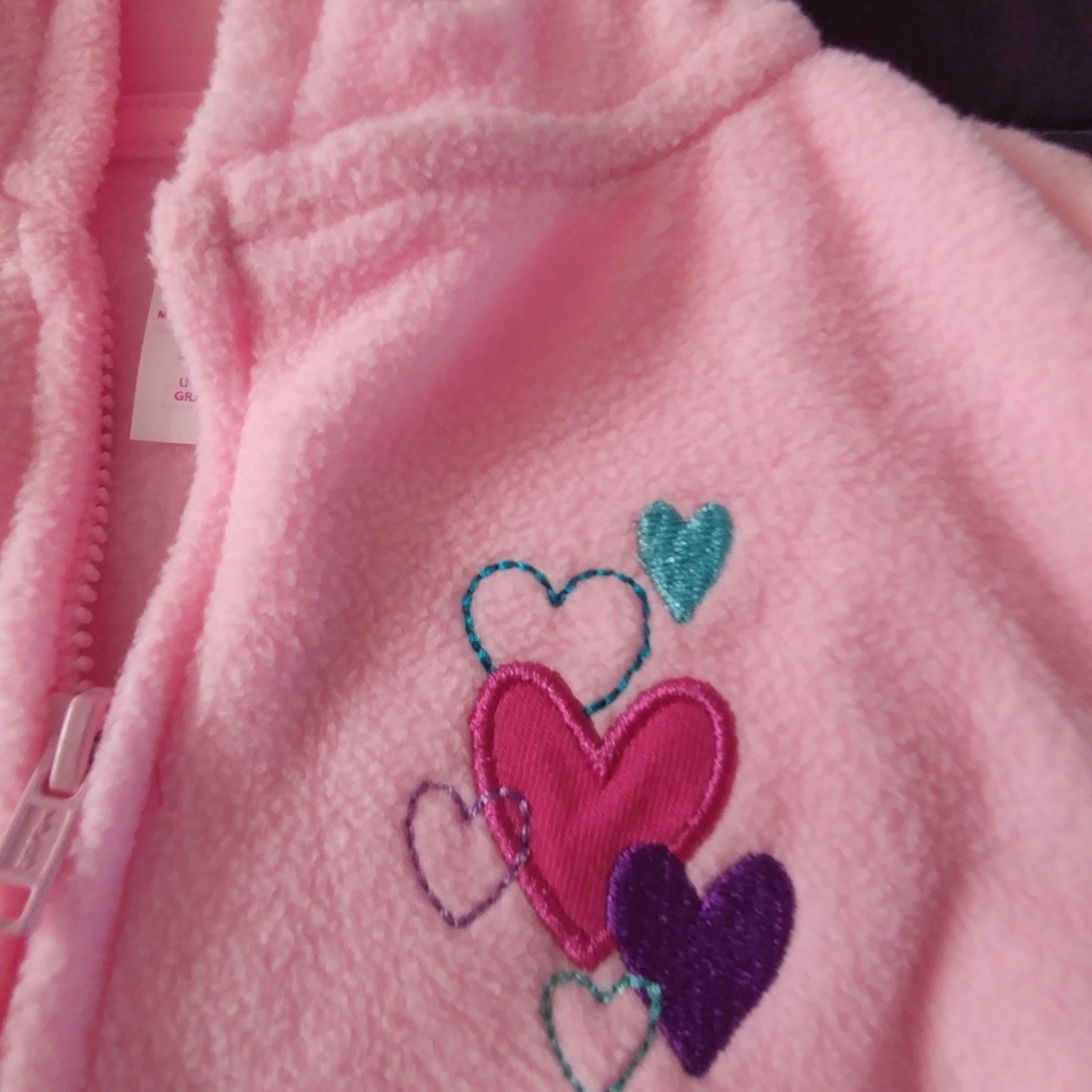 Nwt 18mo soft pink hooded jacket